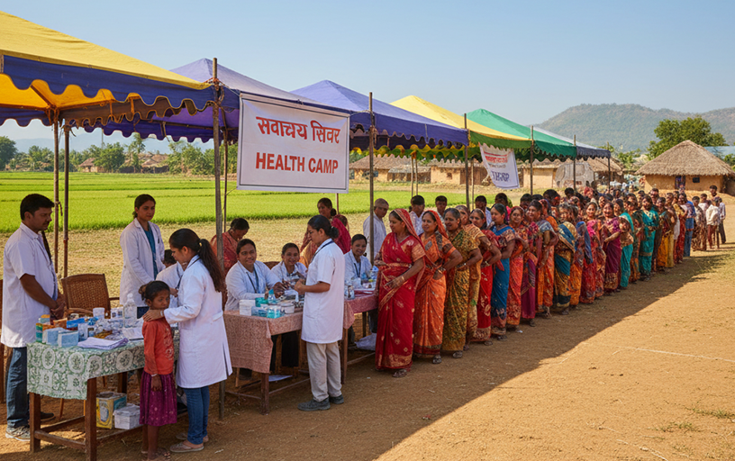 JWM NGO ने 50 गाँवों में स्वास्थ्य शिविर आयोजित किए