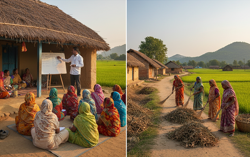 JWM NGO  ने साक्षरता और स्वच्छता अभियान चलाया